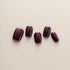 Plum Velvet Glossy Classic - Short, Square