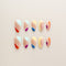 Rainbow Swirl Abstract Wave - Long, Almond