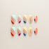 Rainbow Swirl Abstract Wave - Long, Almond