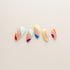 Rainbow Swirl Abstract Wave - Long, Almond
