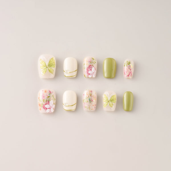 Spring Garden Flutter - Short, Square