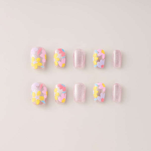 Spring Petal Shimmer - Short, Round