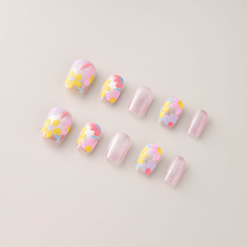 Spring Petal Shimmer - Short, Round
