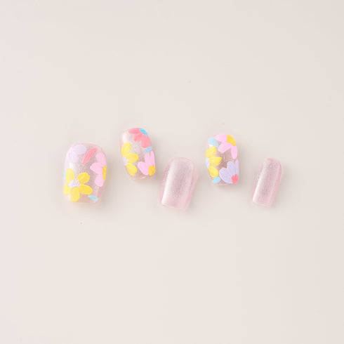 Spring Petal Shimmer - Short, Round
