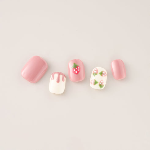Sweet Strawberry Drip - Short, Square