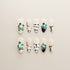 White Emerald Flower Dot - Long, Ballerina